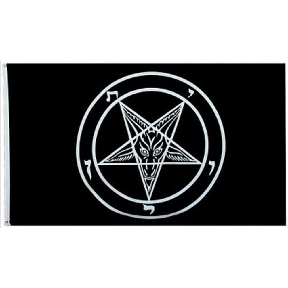 Baphomet Church of Satan Garden Flag