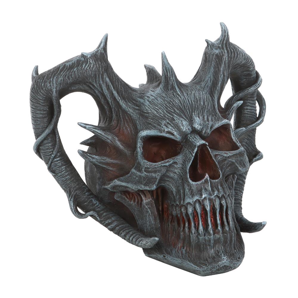 Deathly Embers Skull Ornament