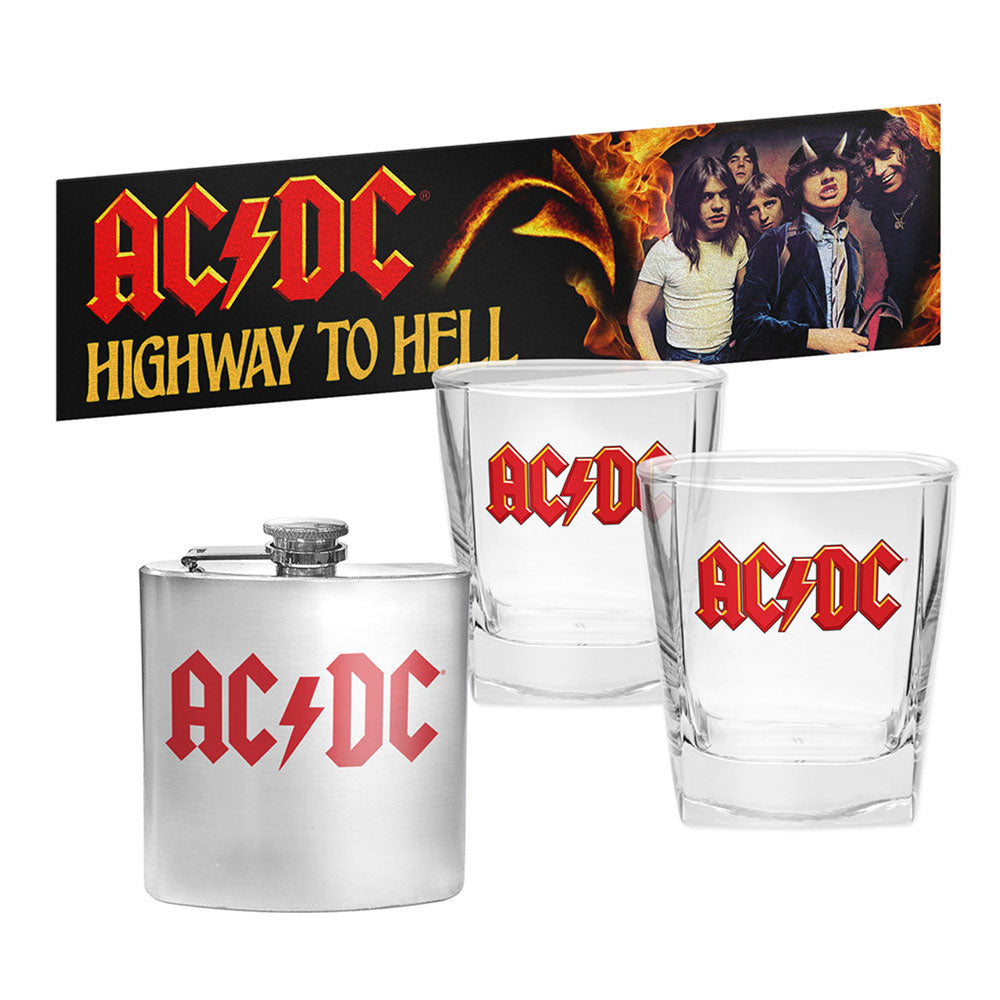 AC/DC Glasses and Flask Gift Pack