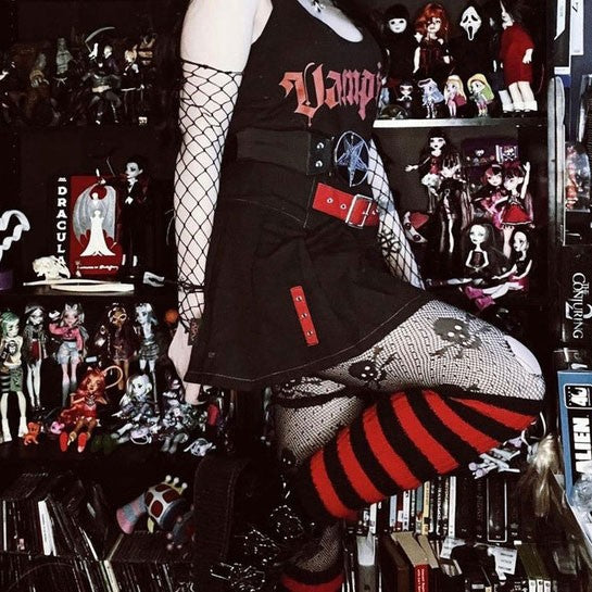Bloodthirst Striped Leg Warmers