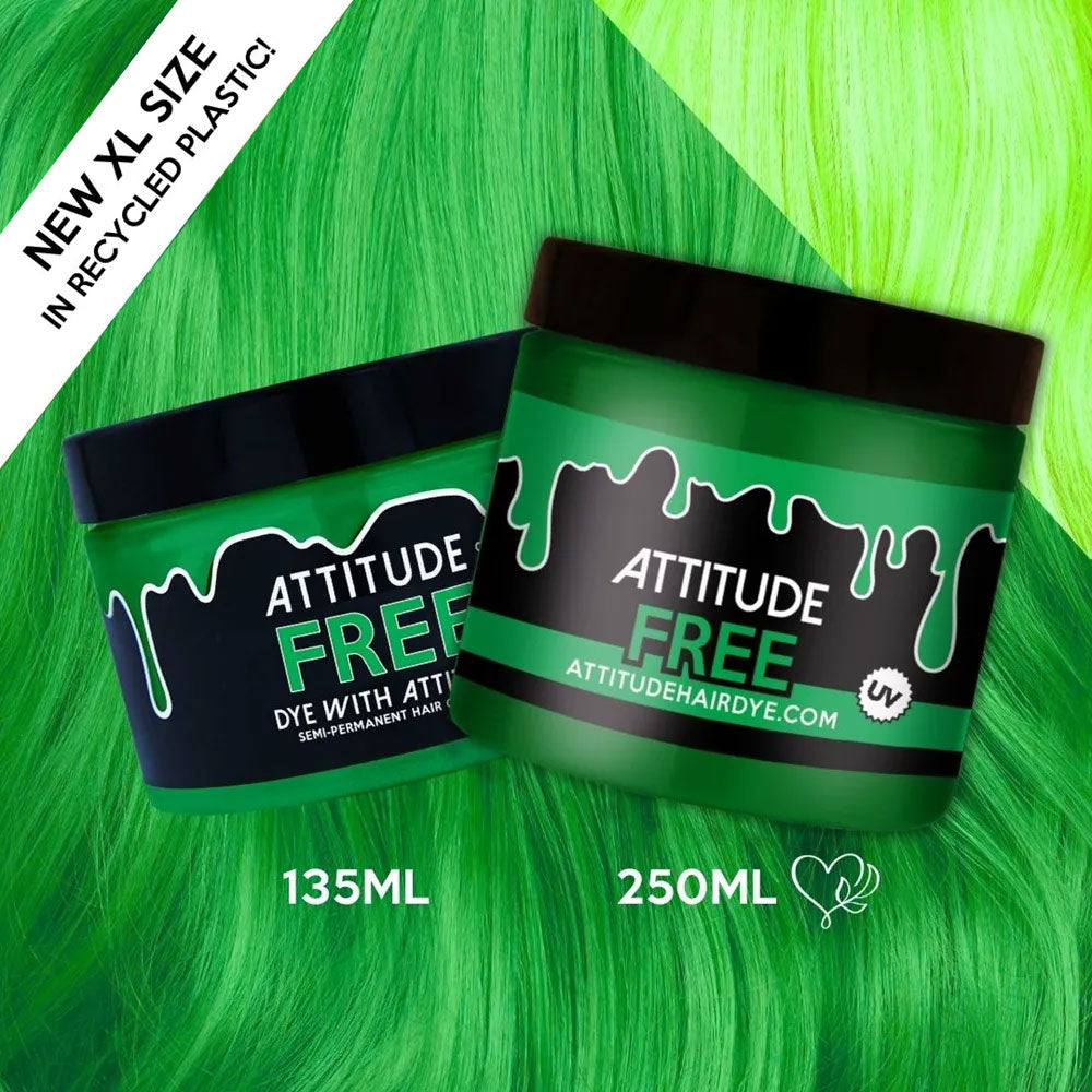 Free UV Green Attitude XL Hair Dye (250ml)