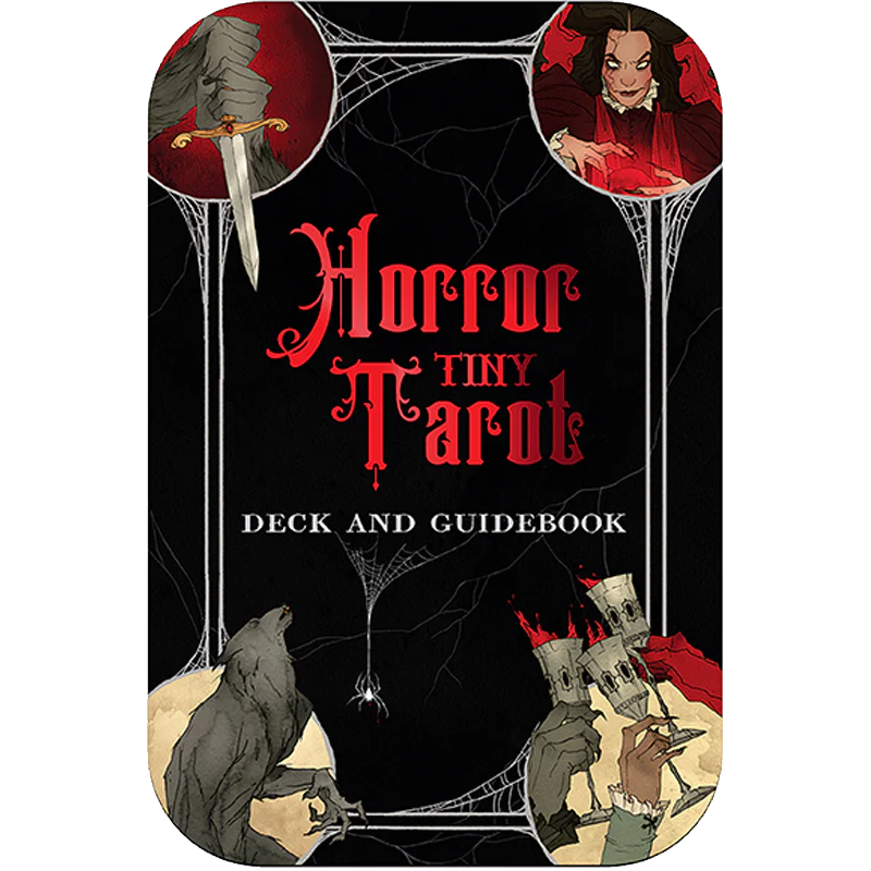 Horror Tiny Tarot Deck And Guidebook Travel Tin