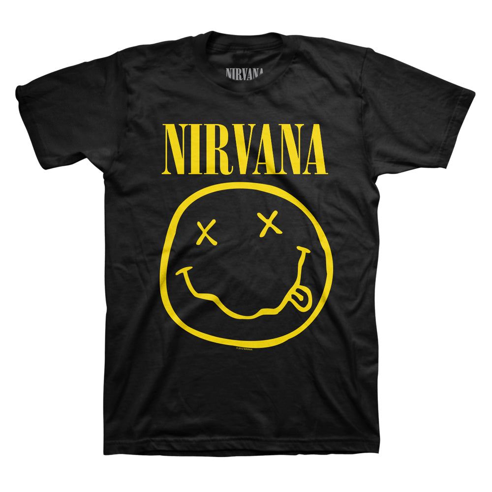 NIRVANA Classic Face Yellow Tee