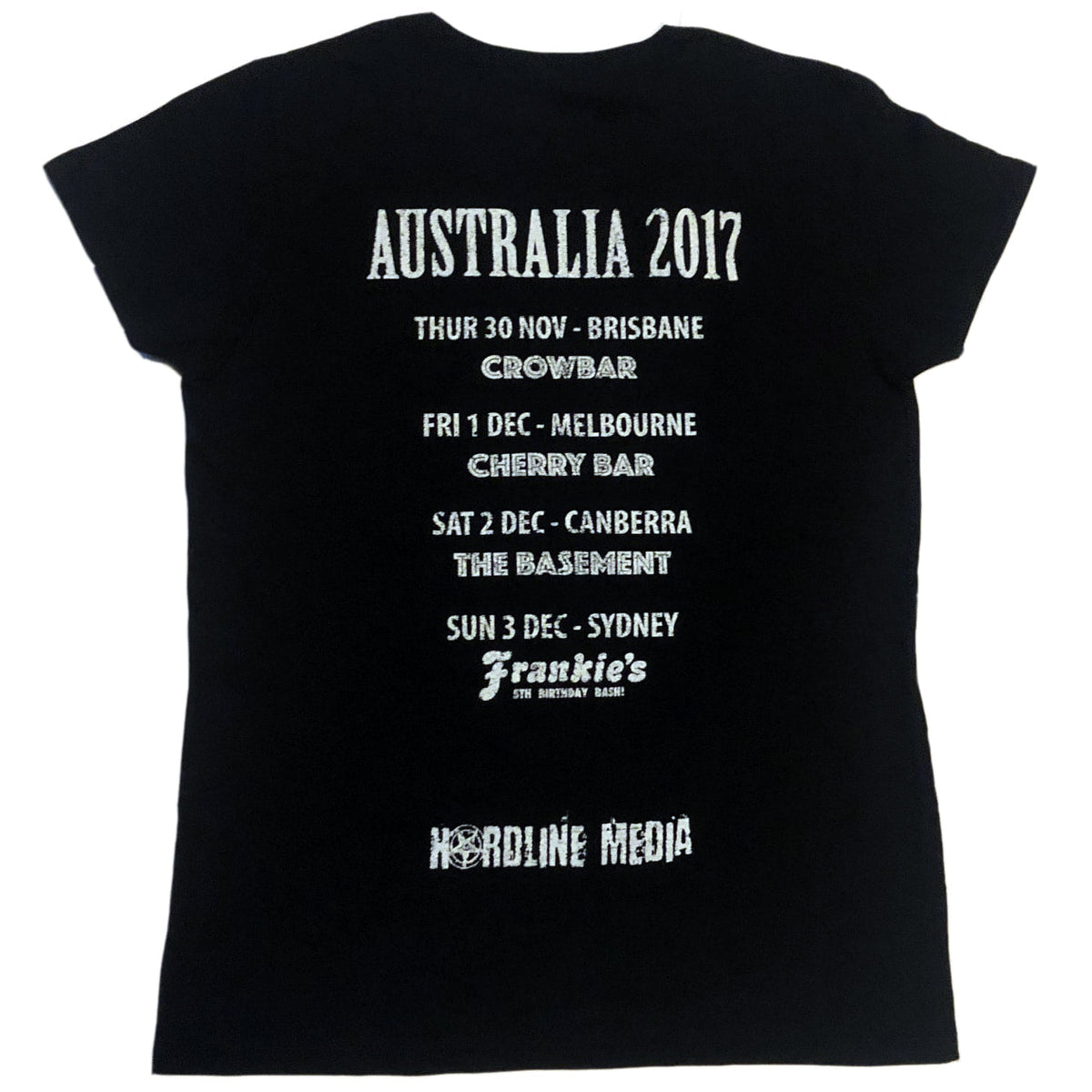 GILBY CLARKE (ex-GUNS N ROSES) Official Australian Tour Fitted Tee