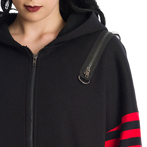 Portia Blood Stripe Hood