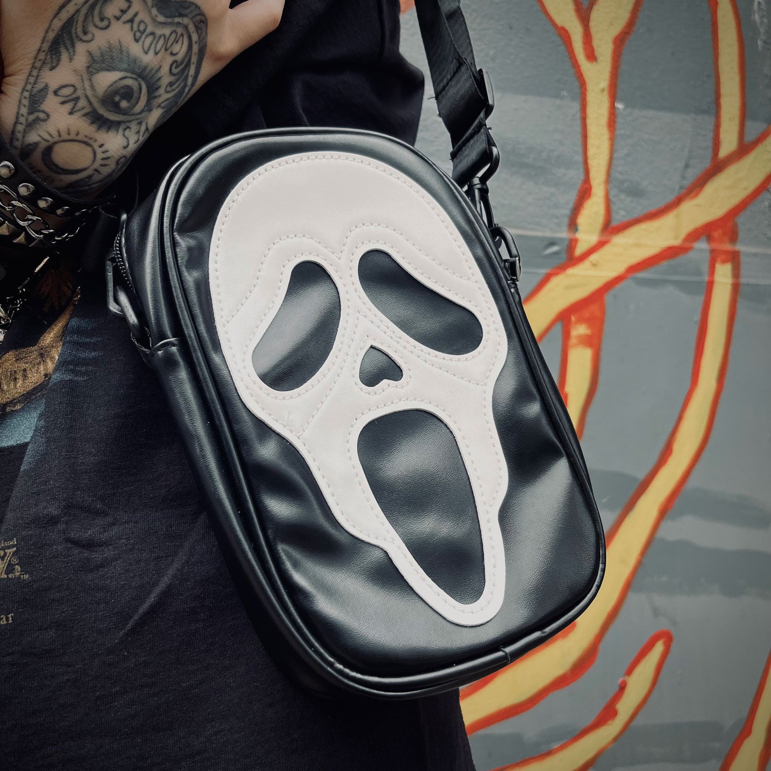 Screamy Ghost Mini Messenger Bag