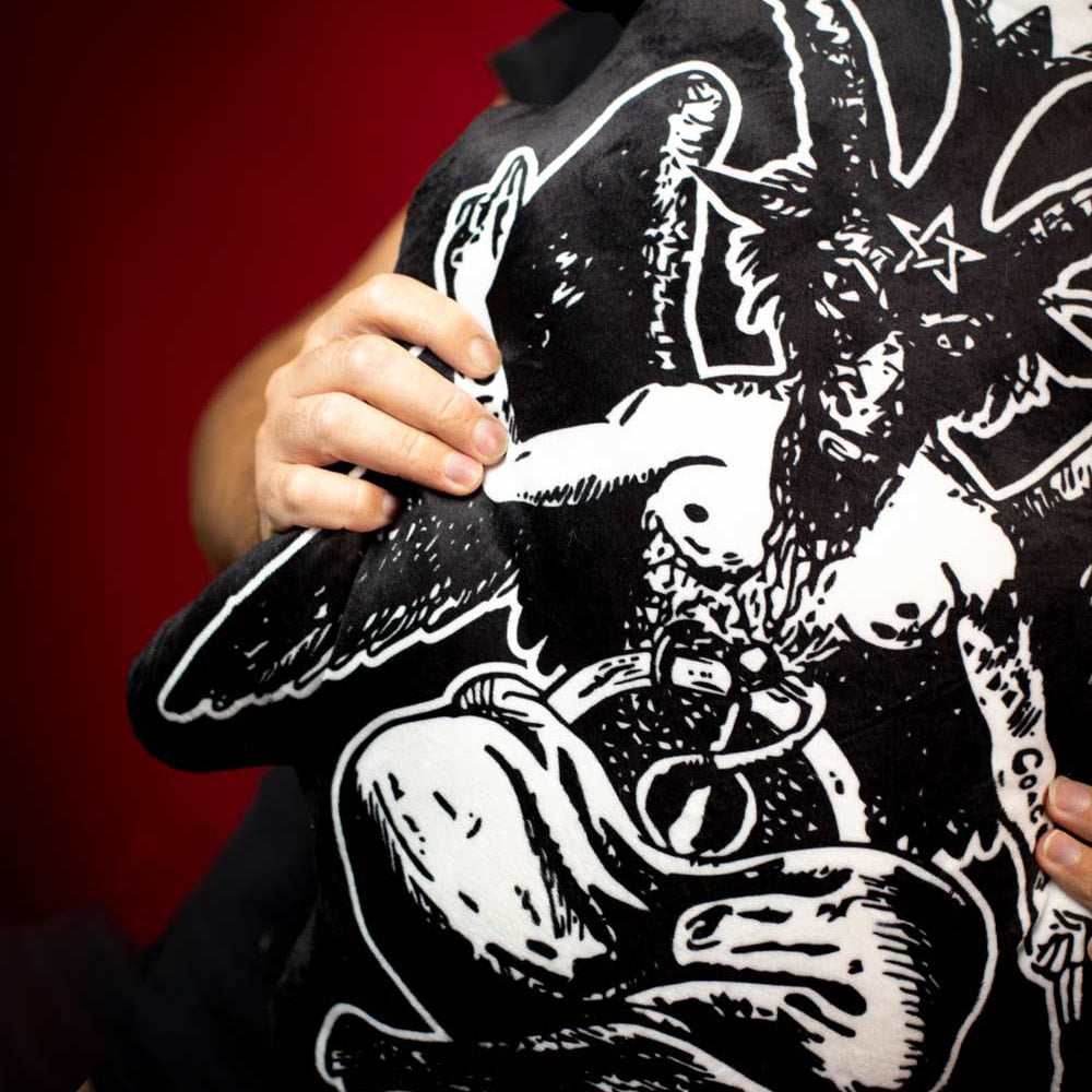 Baphomet Black Cushion