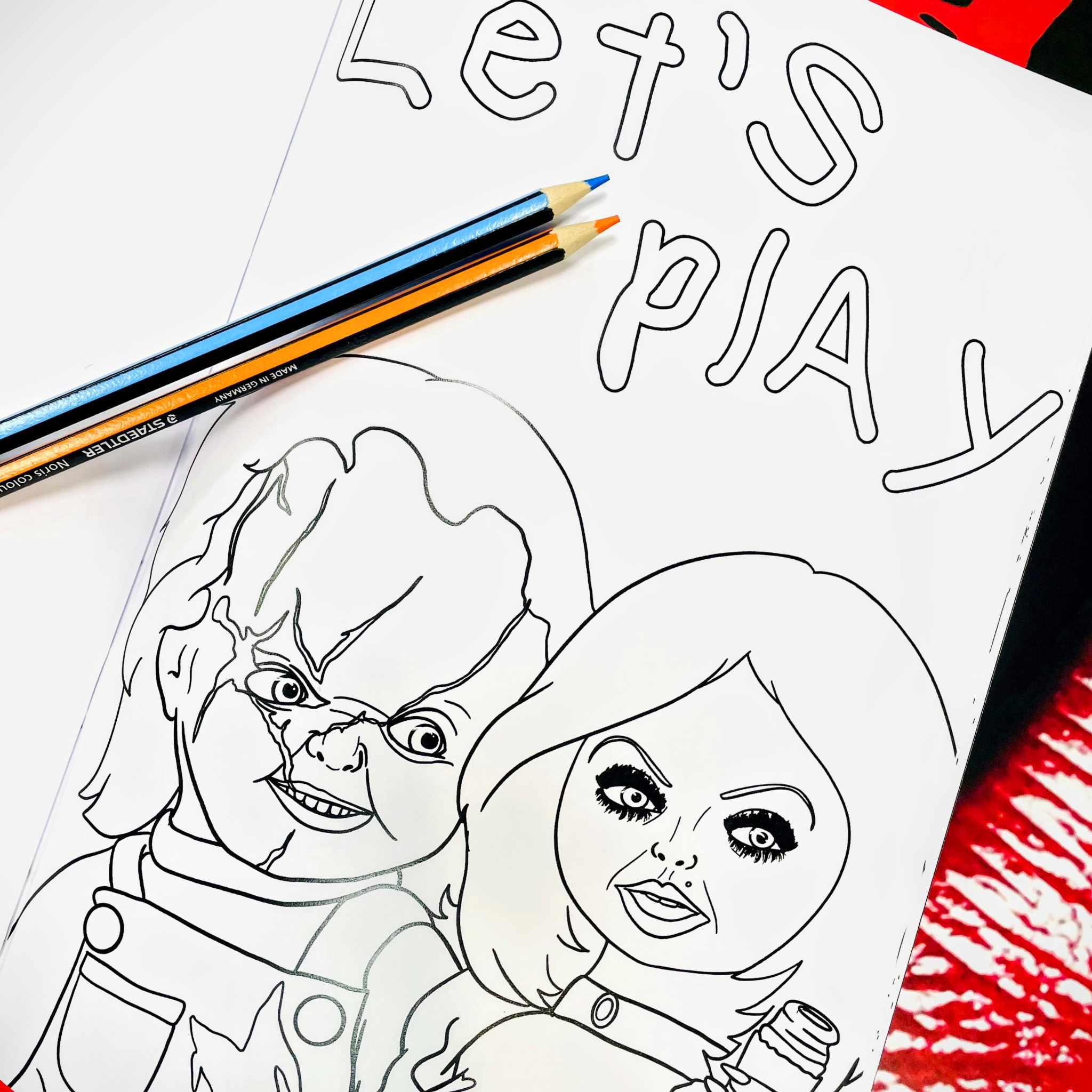 Scream Scenes Colouring Book