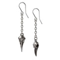Rabenschadel Schlenker Raven Skull Earrings