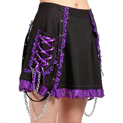 Lolita's Royal Blood Purple Suspender Skirt