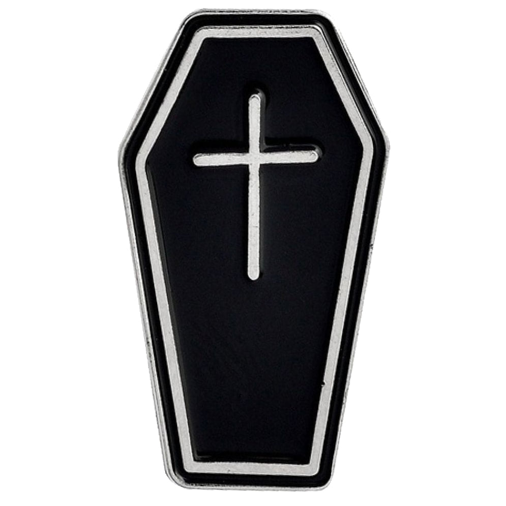 Coffin Enamel Pin