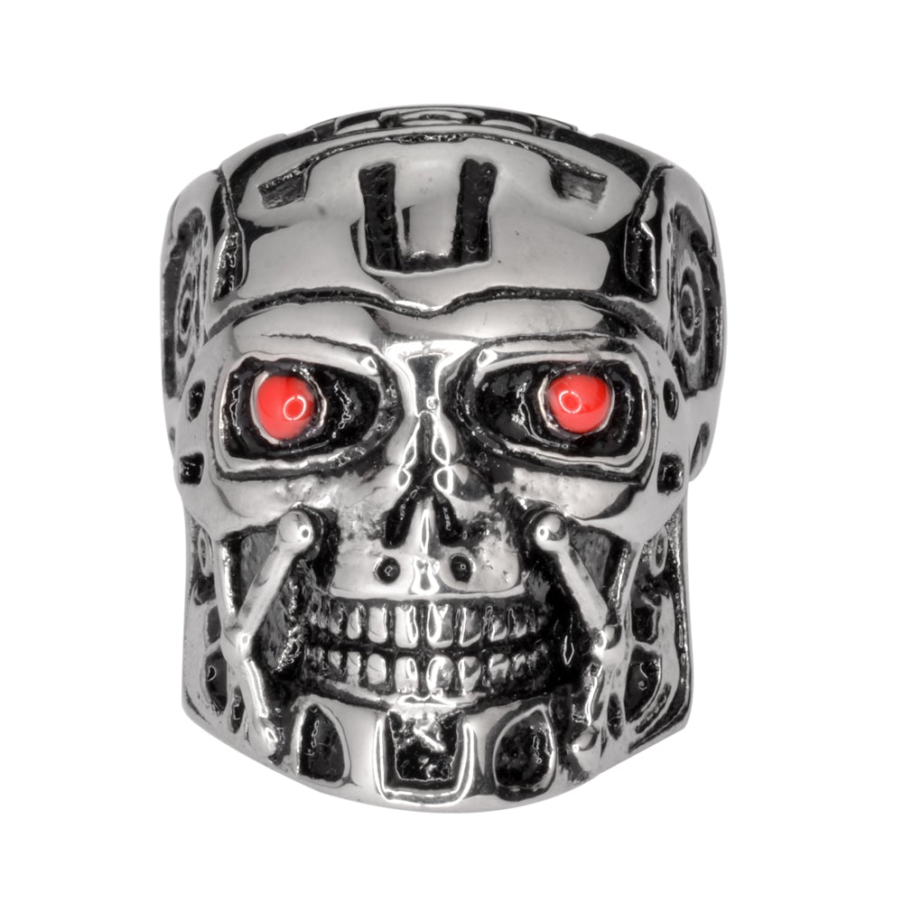 Terminator Robot Red Eyes Ring