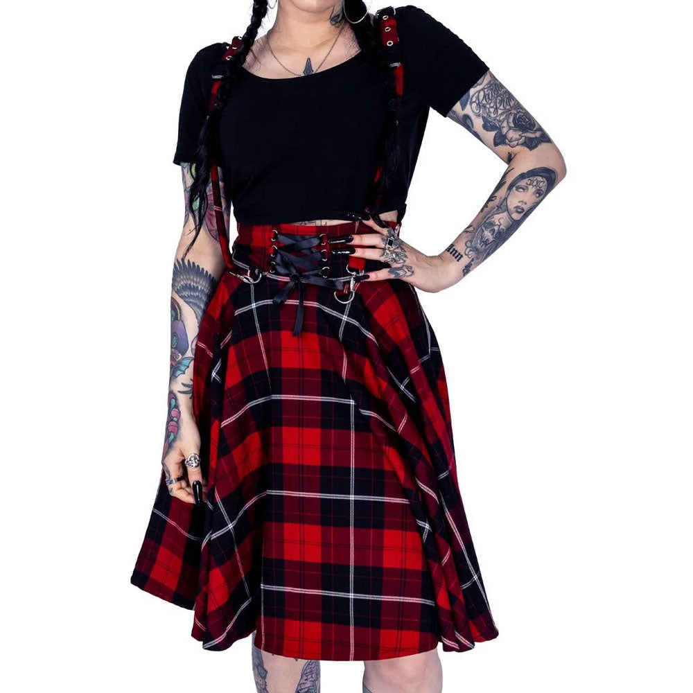 Seneca Red Tartan Full Skirt