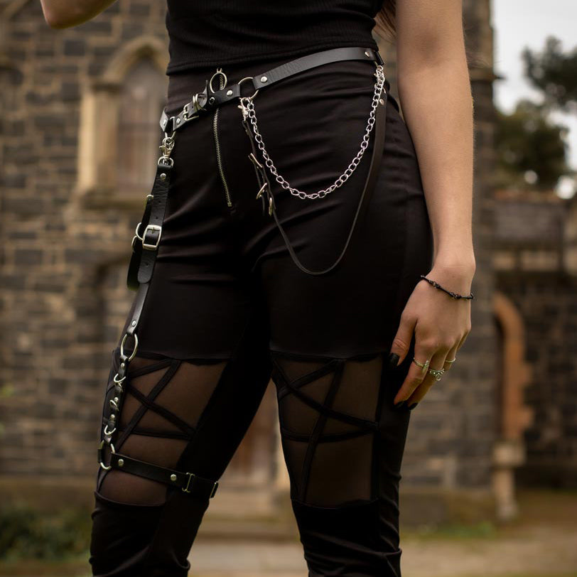Black Magick Waist Belt Leg Harness