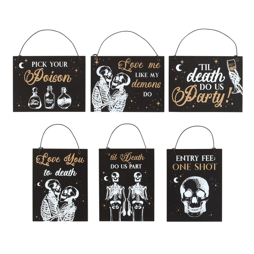 Love You to Death Part Mini Sign