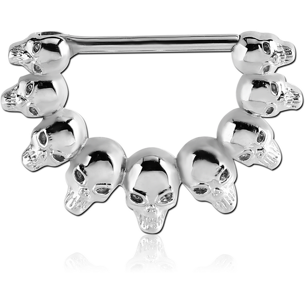 Nipple Bar Doom Ring Hinged Clicker Surgical Steel