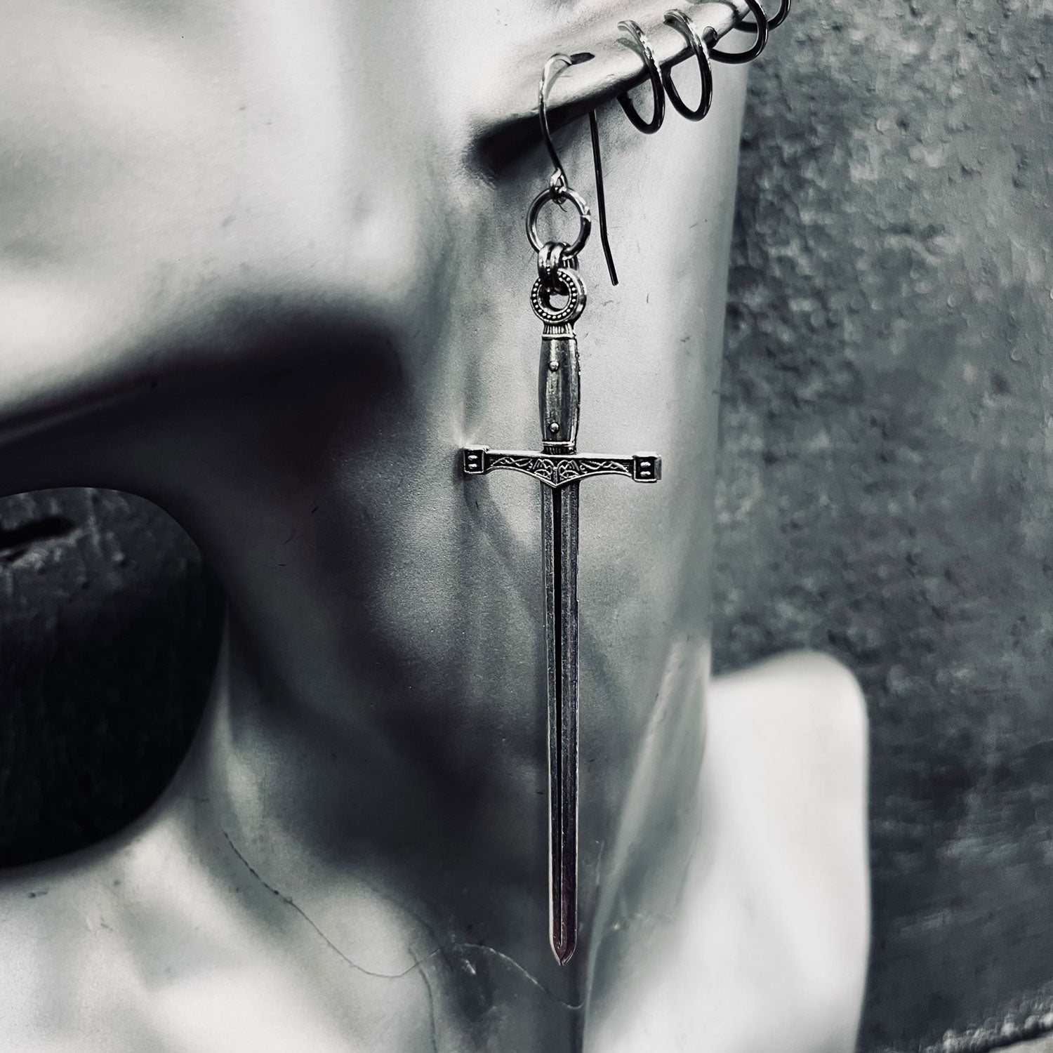 Crusader Sword Earrings
