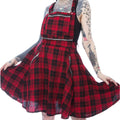 Maude Red Tartan Pinafore
