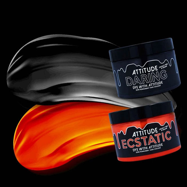 Haunted Black/Orange Attitude Hair Dye Duo