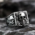 Momento Mori Skull Signet Ring