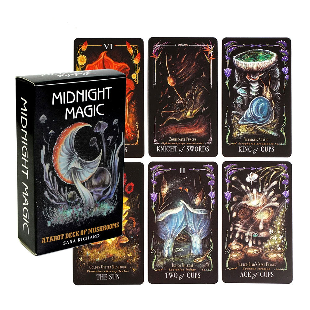 Midnight Magic Mushroom Tarot Deck