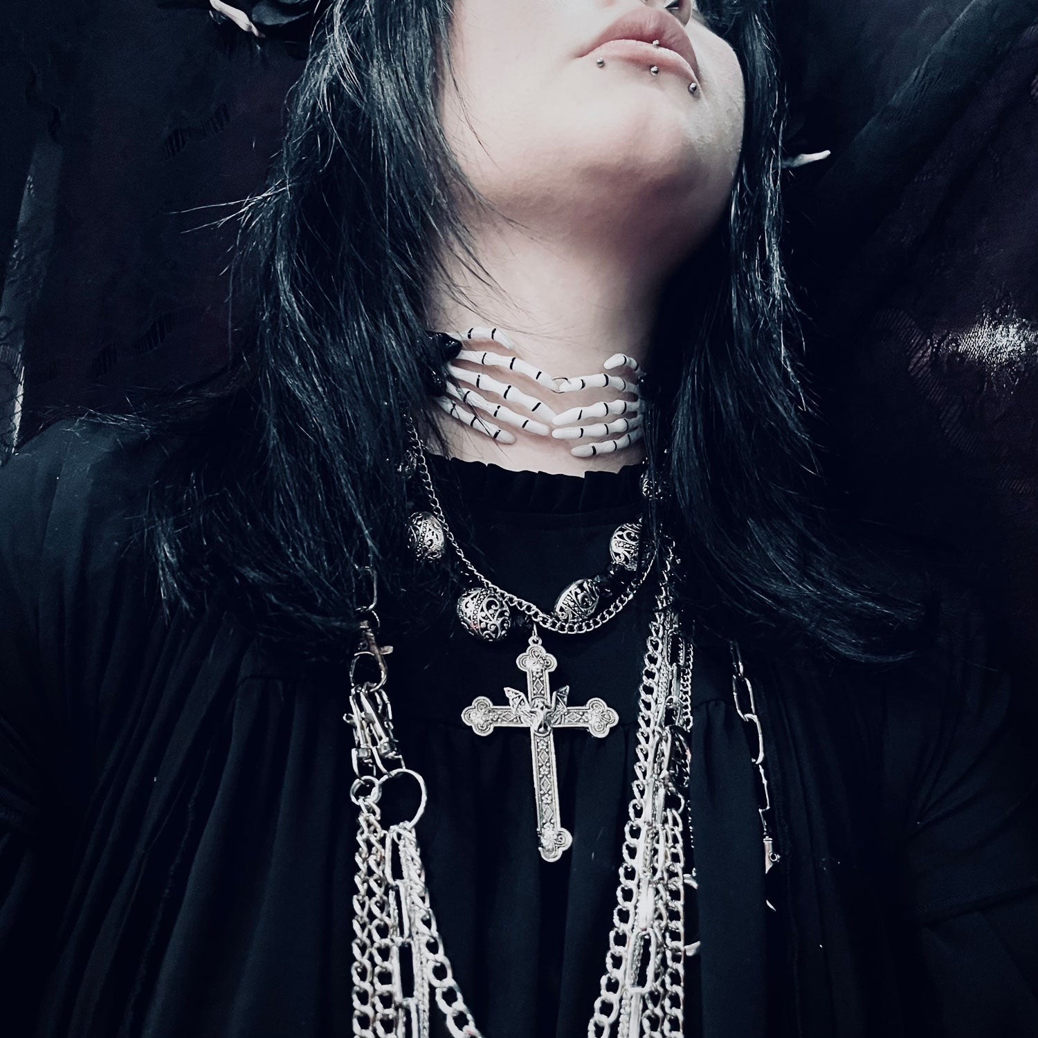 Amethyst Desire Cross Necklace