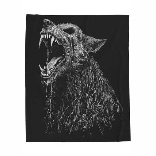 Lycanthrope Throw Blanket