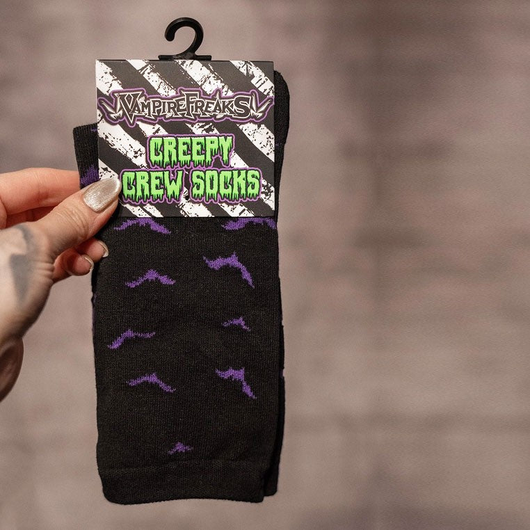 Violet Batcave Socks