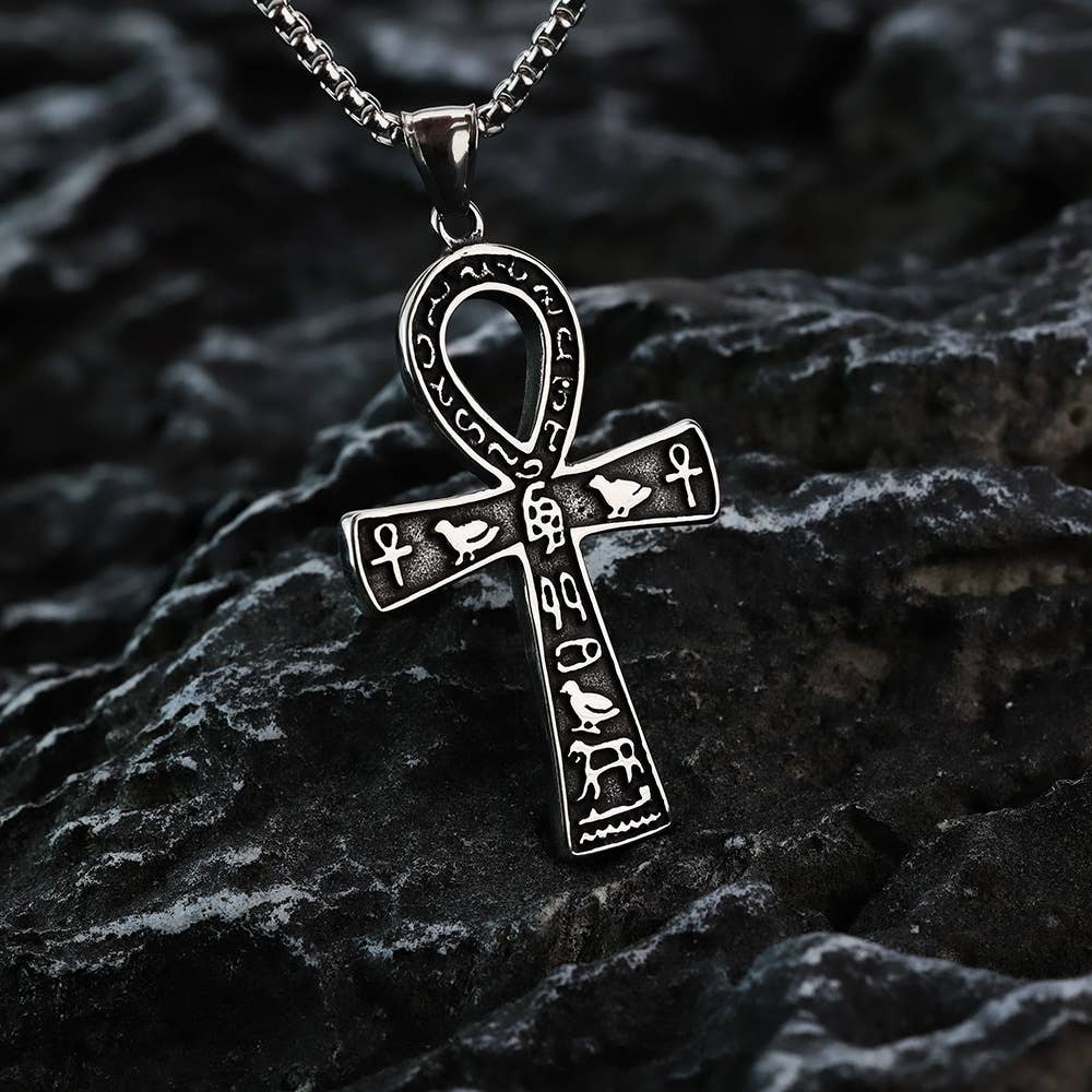 Smoldering Ankh Necklace