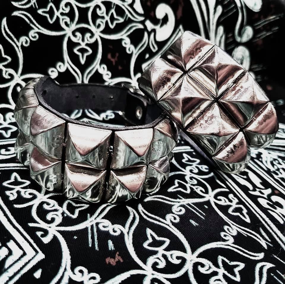Deuce Studded Wrist Cuff