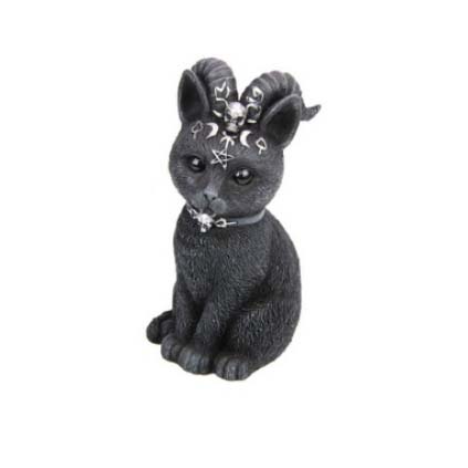 Noble the Dark Familiar Cat Statue Petite