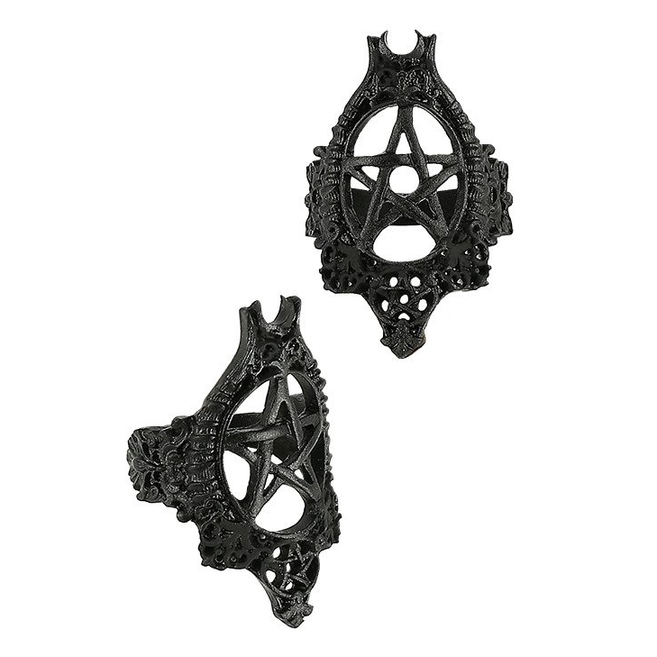 Black Pentagram Ring