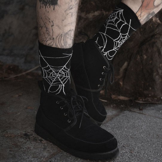 Nightweave Spiderweb Crew Socks