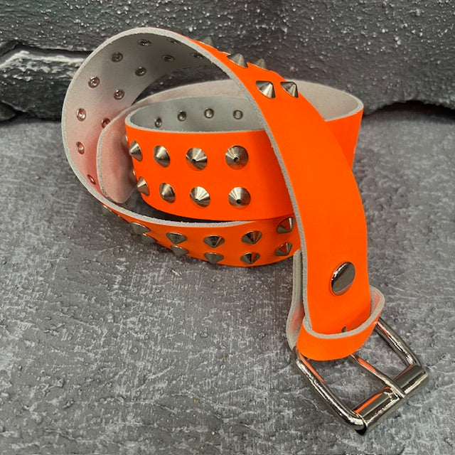 Agent Orange Studded Belt (Small)