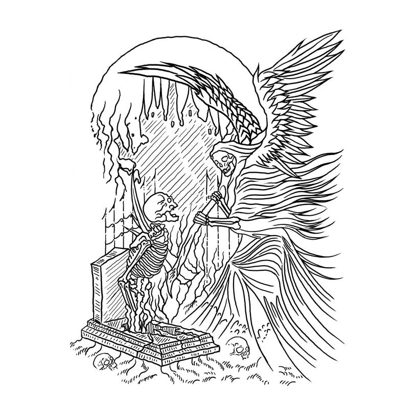 Comfy Goth Colouring Book For Adults