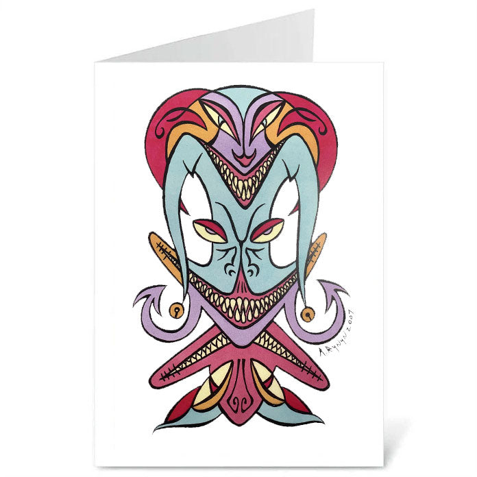 Caught Jester - Blank Card