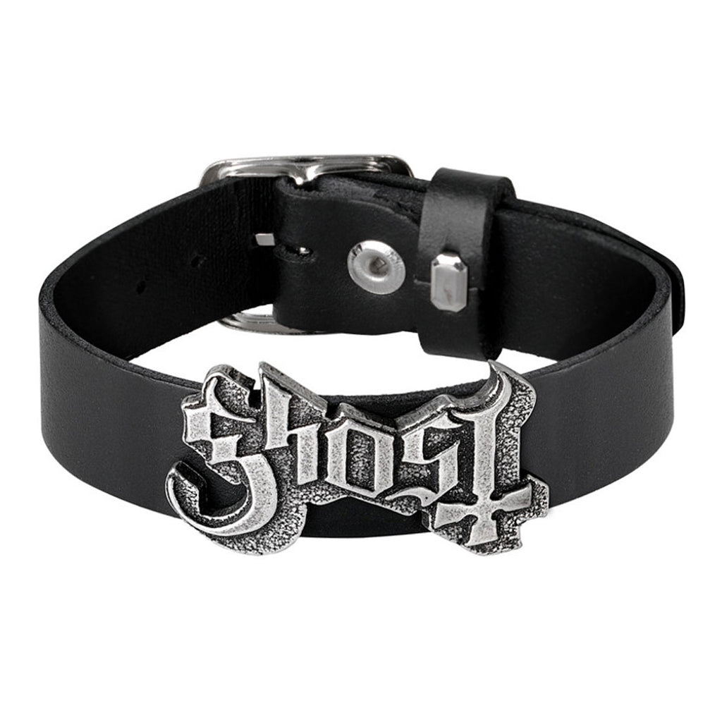 GHOST Leather Wristband