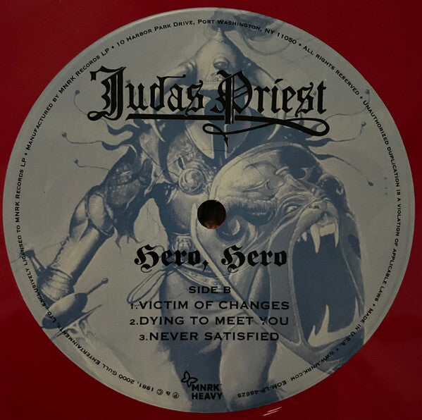 JUDAS PRIEST Hero Hero RSD Vinyl 12" Embossed (1981)