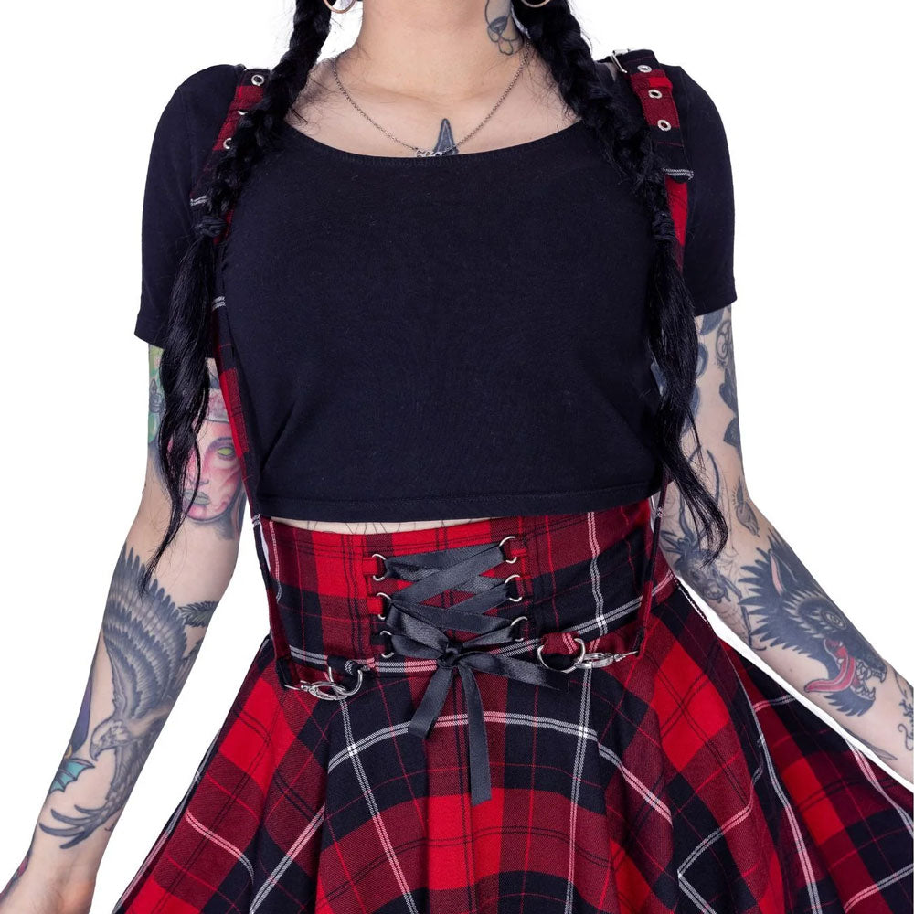 Seneca Red Tartan Full Skirt