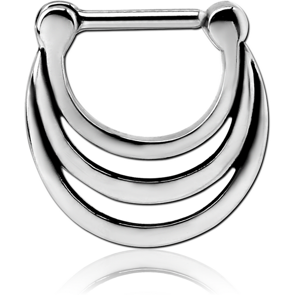 Clicker Triple D Surgical Steel Septum Piercing