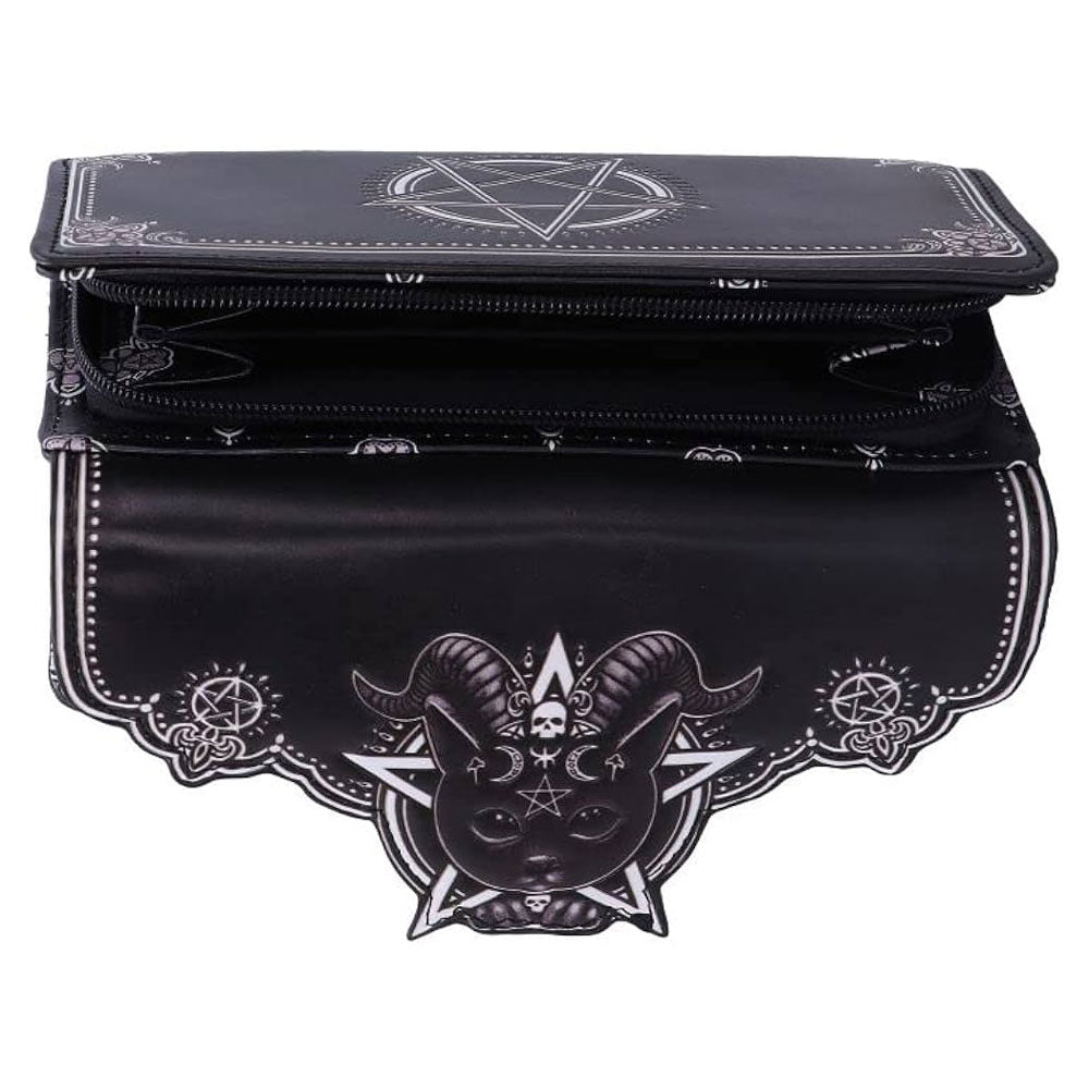 Pawzuph Black Devil Kitty Embossed Wallet