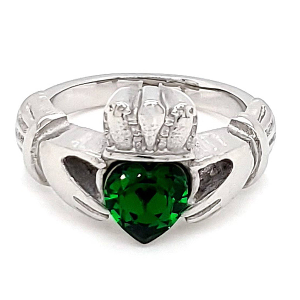 Heralds Lore Claddagh Emerald Ring