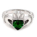 Heralds Lore Claddagh Emerald Ring
