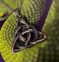 Sacred Serpent Triquetra Necklace