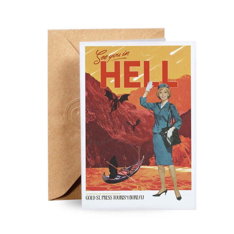 See You In Hell Blank Card