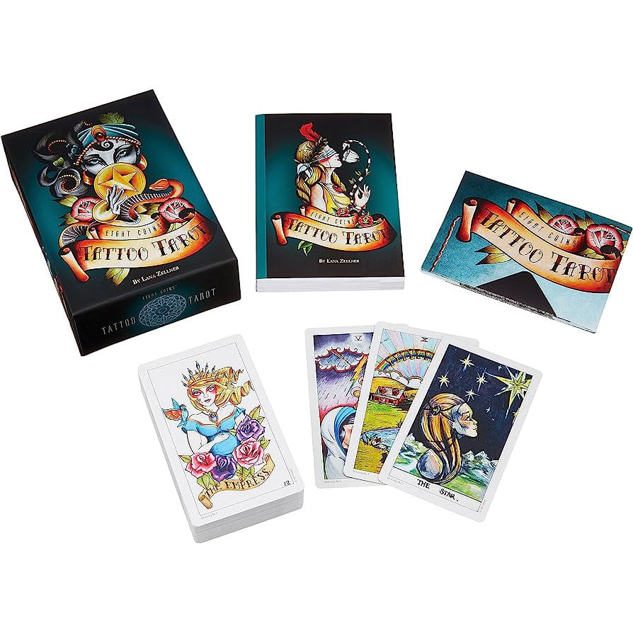 Eight Coins Tattoo Tarot Card Deck