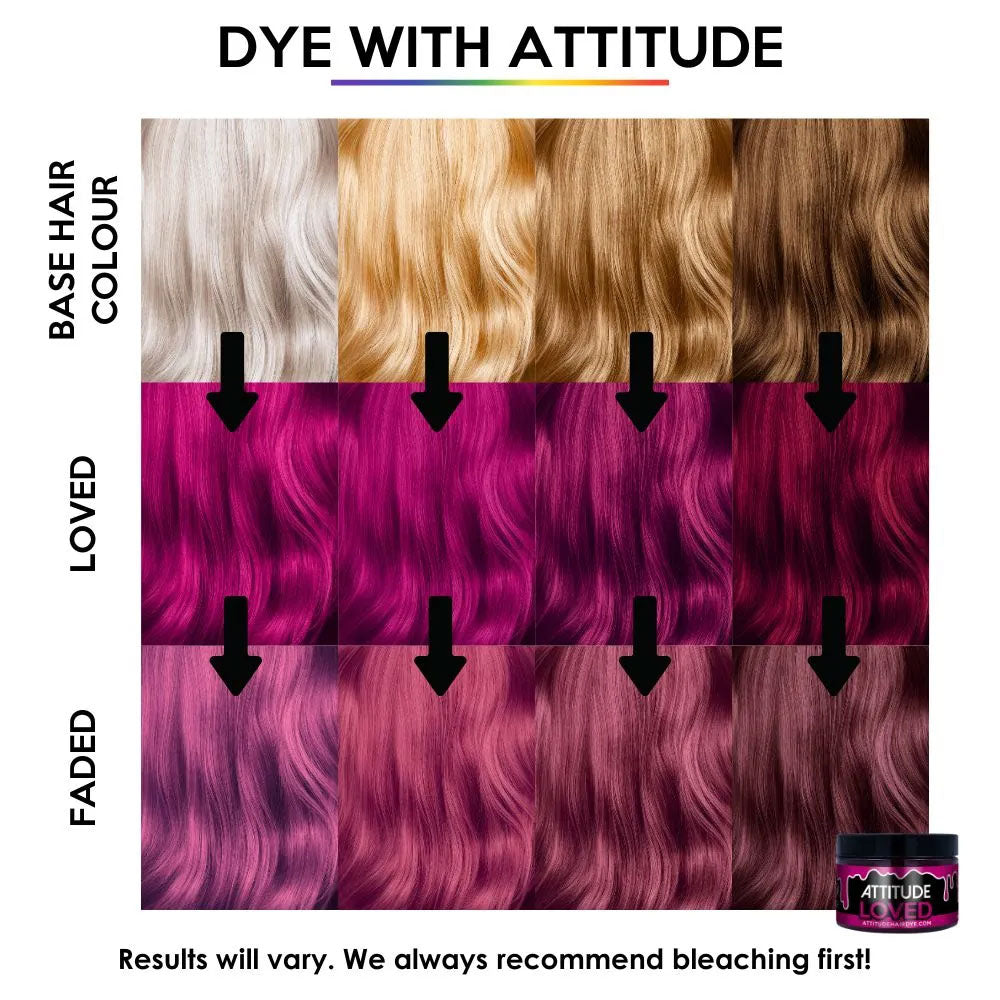 Loved Pink Attitude XL Hair Dye (250ml)