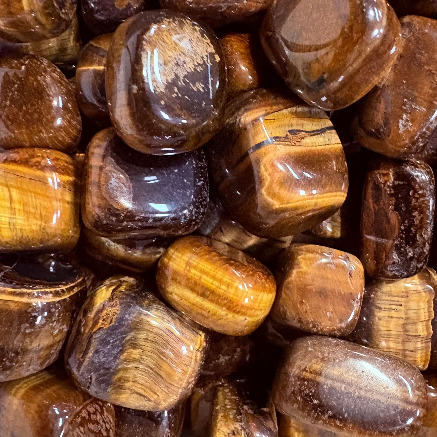 Tiger Eye Tumbled Gemstone Single Stone