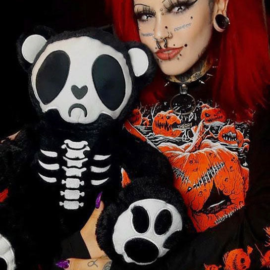 Grumpy Bones Bear Plush Toy