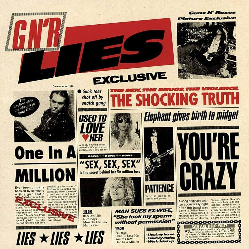 GUNS 'N' ROSES (GNR): GN'R Lies CD